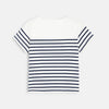 OBI White and Blue Lining Organic Cotton Shirt 3346
