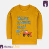 ML Have a Super Day Yellow Terry Sweatshirt 8824