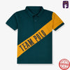 ML Teal Stripes Style Team Polo 10598