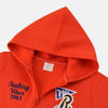 ML Feeling Vibes Fleece Orange Zipper Hoodie 6169