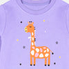 ML Giraffe Purple Terry Sweatshirt 9543