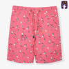 Ice-cream Pink Elastic Waist Cotton Shorts 10376