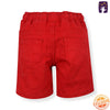 ML Cord Waist Red Cotton Shorts 10613