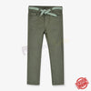KIB Green Cotton Pant with Free Canvas Belt 10680