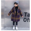 Quilted Check Gold Long Coat 11452