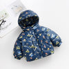 Cool Bear Out Pocket Blue Thick Puffer Jacket 11143
