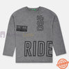 Benetton Grey Ride Full Sleeve Shirt 11341