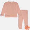 ZR Tea Pink Waffle Texture Rib All Weather Tracksuit 11381