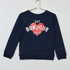 K Club Bonjour Black Sweatshirt 5692