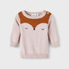 NME IT Fox Pink Face Knitted Sweater 11542