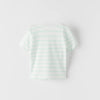 ZR Ocean Striped Boat Neck T Shirt 8470