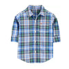 CRT Green Sky Blue Check Shirt 6716