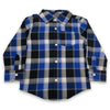 PRN Royal Blue Black Check Full Sleeves Shirt 5893