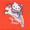 ML Kitty Magic Dream Front Pocket Orange Frock 8736