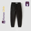 ZR Out Pockets Ottoman Black Trouser 9846