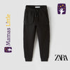 ZR Out Pockets Ottoman Black Trouser 9846
