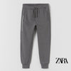 ZR Charcoal Black Terry Trouser 11859