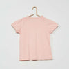 Eco Bio Cotton Elastic Shoulder Pink Shirt 7035