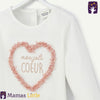 TAO Manjol Heart White Full Sleeves Shirt 9373