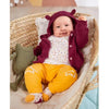 LPU Magenta Hooded Organic Cotton Knitted Sweater 11586