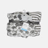 HDSN 2 Blankets with Elephant Security Toy 3 piece Set 4664