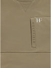 HF Chest Logo Khaki Fleece Sweatshirt 11036