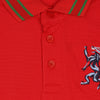 GRD Dragon Logo Multi Collar Stripe Red Polo 5072