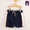 Baby C White Side Pannel Blue Light Terry Shorts 10185