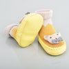 Baby Shower Grey Bear Yellow Socks Booties 5749