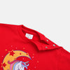 ZR On the Moon Unicorn Red Sweatshirt 5777