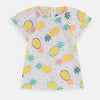 Baby C Pineapple Doted White Shirt 6543