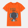 ML Elephant Be happy Orange Shirt 7426