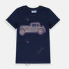 S Cute Changeable Car Navy Blue Shirt 7511