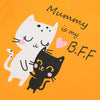 ML Mummy is my BFF Yellow Shirt 7636