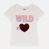 Wild Heart White Sequin Shirt 7714