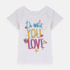 HM Do What you Love White Shirt 7738