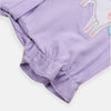 ML Unicorn Elastic Grip Purple Stylish Romper Bodysuit 8249