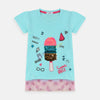 Mermaid Net Extended Ice cream Sequin Sky Shirt 8397