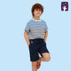 MN Navy Blue Bermuda Shorts 10174