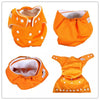 Orange All Size Adjustable Washable Diaper without Inner 4634