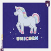 ML Dark Purple Rainbow Unicorn Terry Sweatshirt 9873