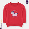 ML Unicorn Believe in Magic Dark Pink Terry Sweatshirt 9876