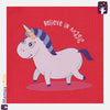 ML Unicorn Believe in Magic Dark Pink Terry Sweatshirt 9876