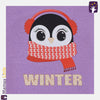 ML Penguin Winter Purple Terry Sweatshirt 9877