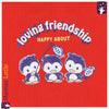 ML Loving Friendship Red Terry Sweatshirt 9881