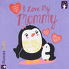 ML I love My Mommy Penguin Purple Terry Sweatshirt 9942