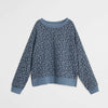 MN Leopard Blue Organic Sweatshirt 5872