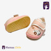 Car Pink Lining Rubber sole High Quality Baby Shoes 4392