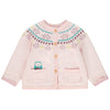 ORC Owl Pink Pockets Knitted Cardigan 11543