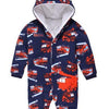 Fire Engine 3 Layered Quilted Super Cozy Full Bodysuit 9564